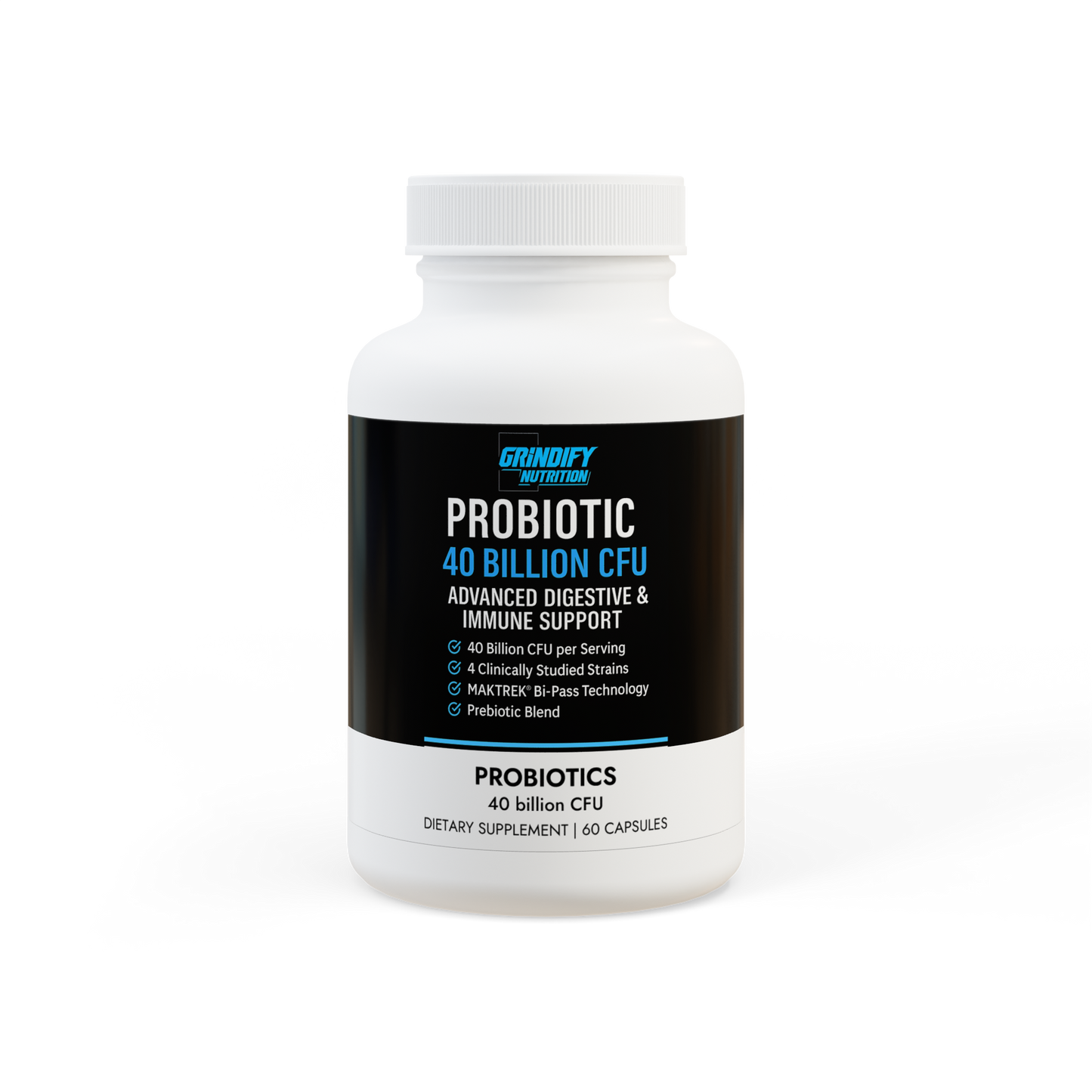 40 Billion CFU Probiotic – Gut, Digestive & Immune Support with MAKTREK® Delivery